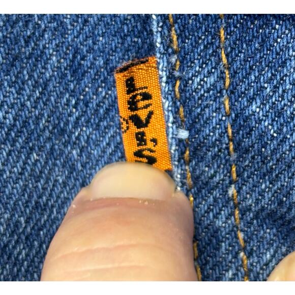 Levi’s Orange Tab Vintage Jeans Men’s 46×29 Classic Blue Denim USA Made - Picture 6 of 15